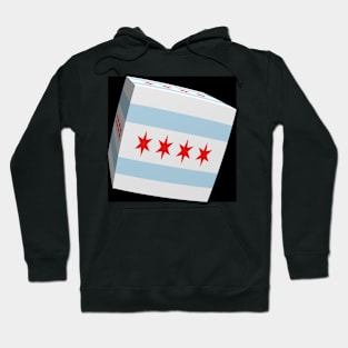 Chicago Flag cubed. Hoodie